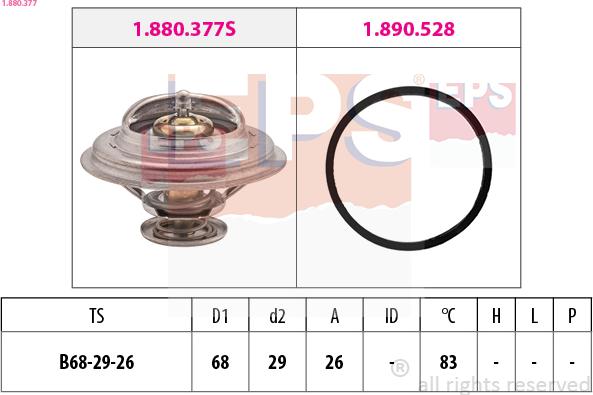 EPS 1.880.377 - Thermostat d'eau cwaw.fr