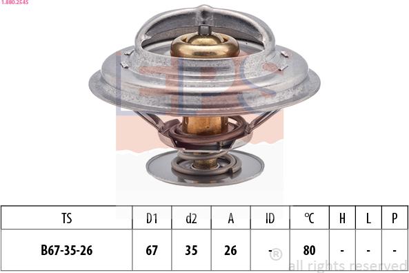 EPS 1.880.254S - Thermostat d'eau cwaw.fr