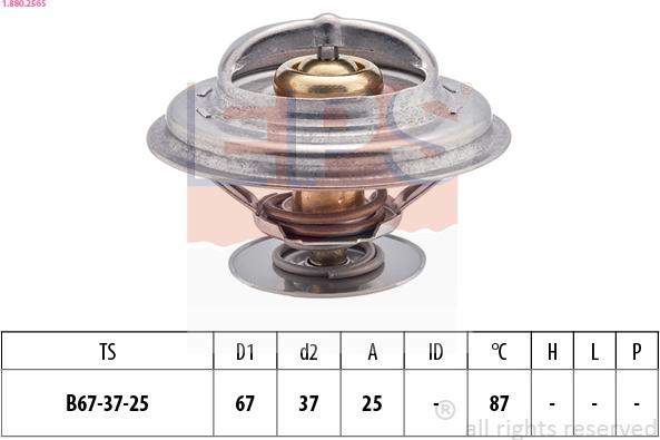 EPS 1.880.256S - Thermostat d'eau cwaw.fr