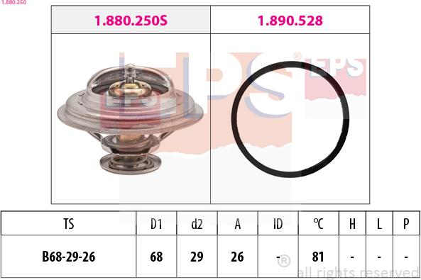 EPS 1.880.250 - Thermostat d'eau cwaw.fr