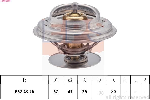 EPS 1.880.260S - Thermostat d'eau cwaw.fr