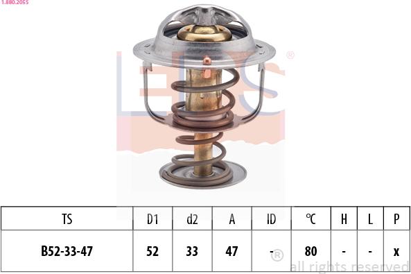 EPS 1.880.205S - Thermostat d'eau cwaw.fr