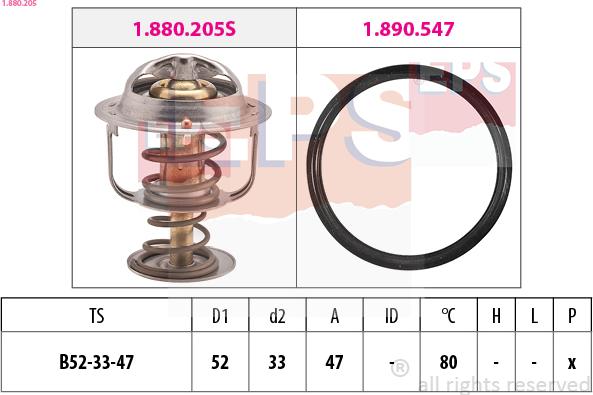 EPS 1.880.205 - Thermostat d'eau cwaw.fr