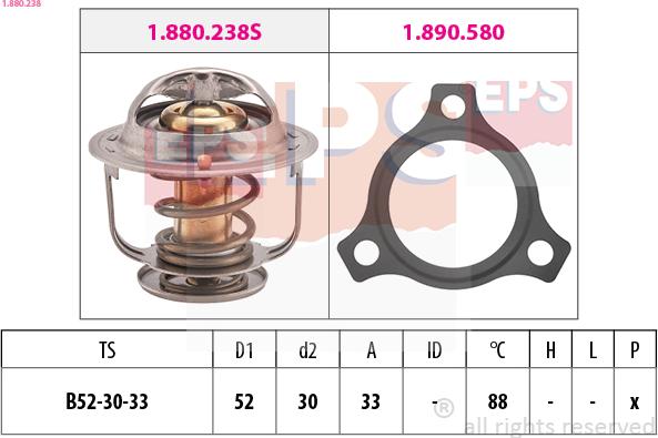 EPS 1.880.238 - Thermostat d'eau cwaw.fr