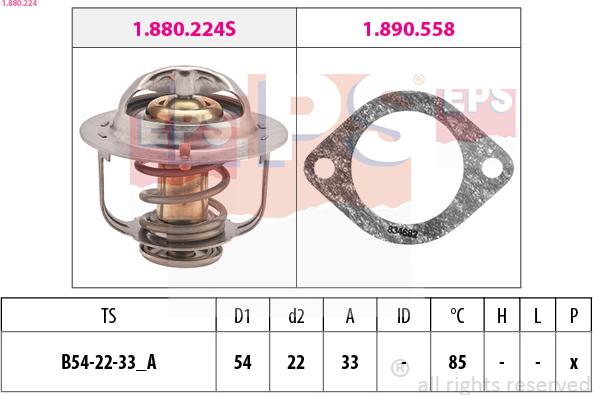 EPS 1.880.224 - Thermostat d'eau cwaw.fr