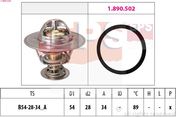 EPS 1.880.220 - Thermostat d'eau cwaw.fr