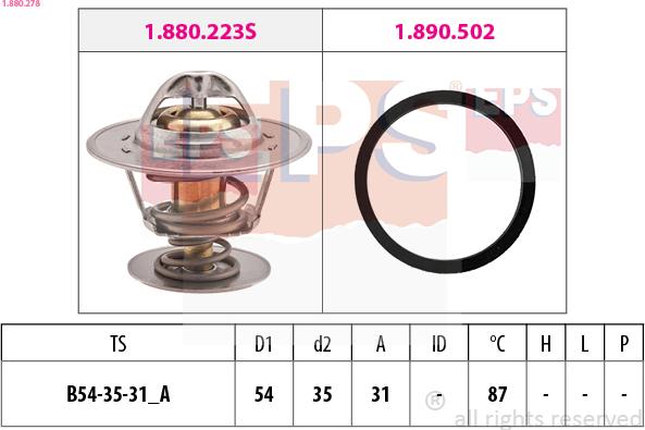 EPS 1.880.278 - Thermostat d'eau cwaw.fr