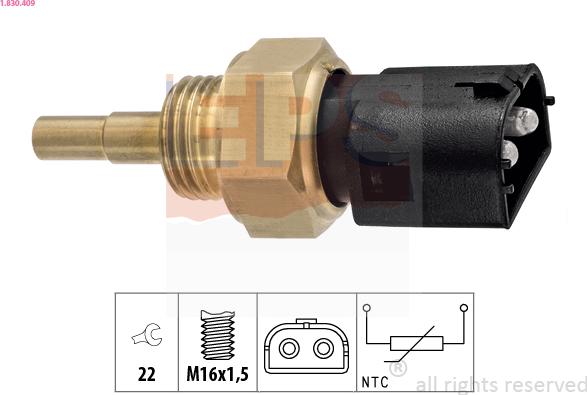 EPS 1.830.409 - Sonde de température, liquide de refroidissement cwaw.fr