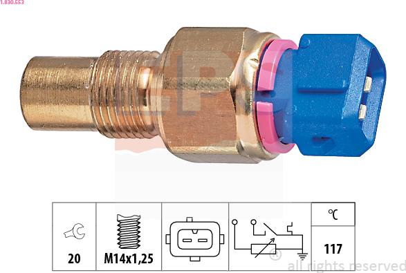 EPS 1.830.553 - Sonde de température, liquide de refroidissement cwaw.fr