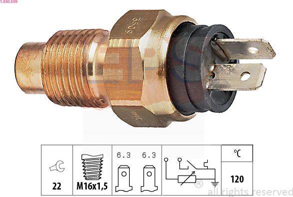 EPS 1.830.509 - Sonde de température, liquide de refroidissement cwaw.fr