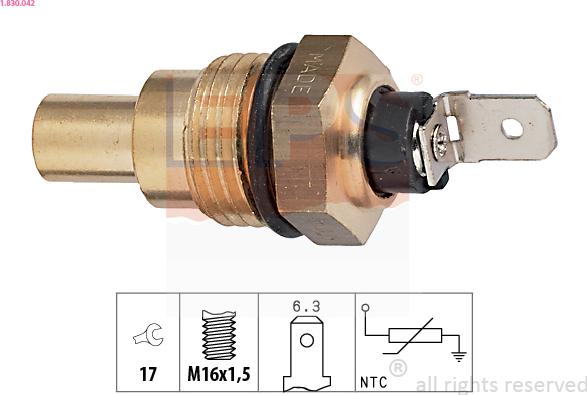 EPS 1.830.042 - Sonde de température, liquide de refroidissement cwaw.fr