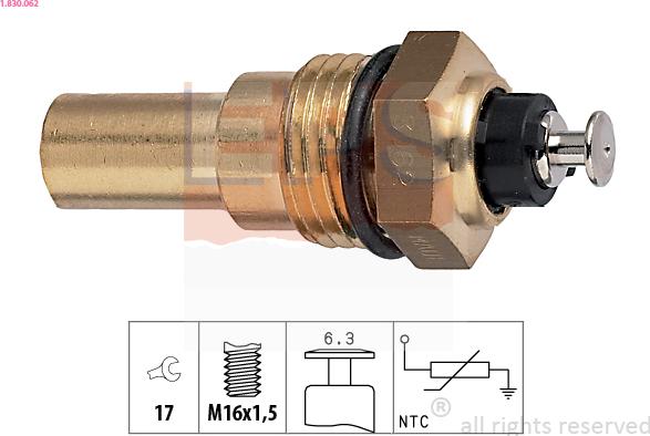 EPS 1.830.062 - Sonde de température, liquide de refroidissement cwaw.fr