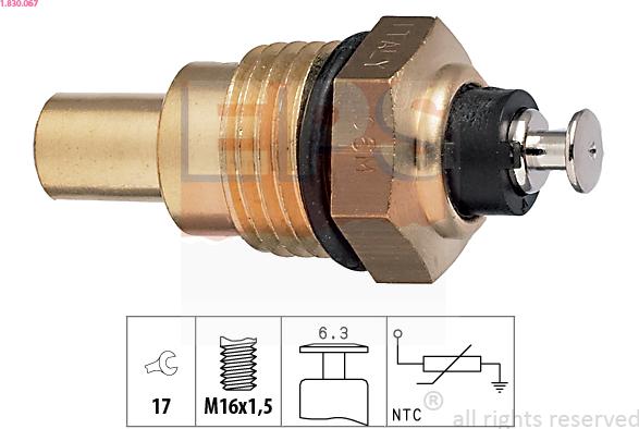 EPS 1.830.067 - Sonde de température, liquide de refroidissement cwaw.fr