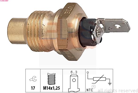 EPS 1.830.007 - Sonde de température, liquide de refroidissement cwaw.fr