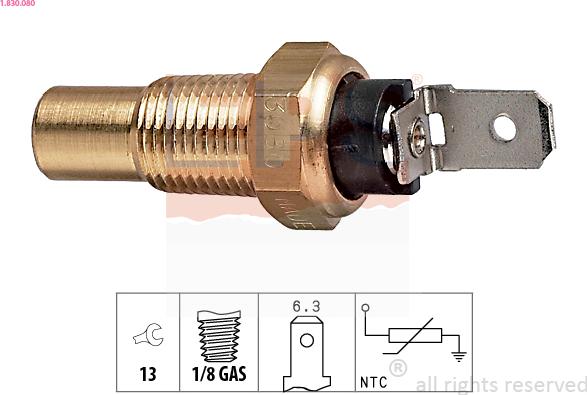 EPS 1.830.080 - Sonde de température, liquide de refroidissement cwaw.fr