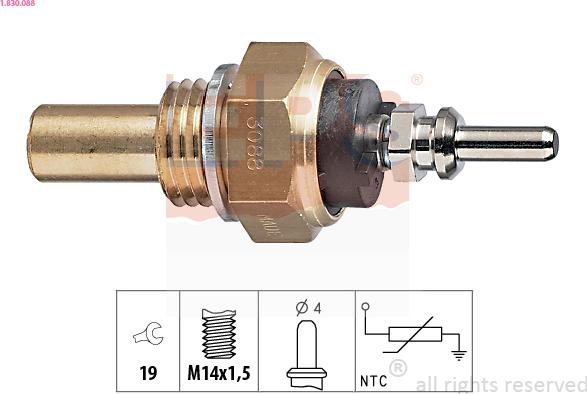 EPS 1.830.088 - Sonde de température, liquide de refroidissement cwaw.fr