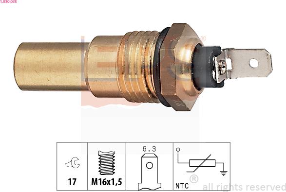 EPS 1.830.035 - Sonde de température, liquide de refroidissement cwaw.fr