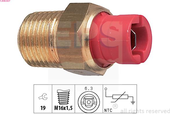 EPS 1.830.027 - Sonde de température, liquide de refroidissement cwaw.fr