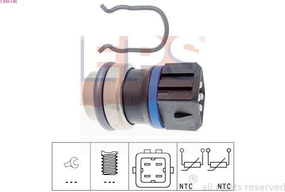 EPS 1.830.146 - Sonde de température, liquide de refroidissement cwaw.fr