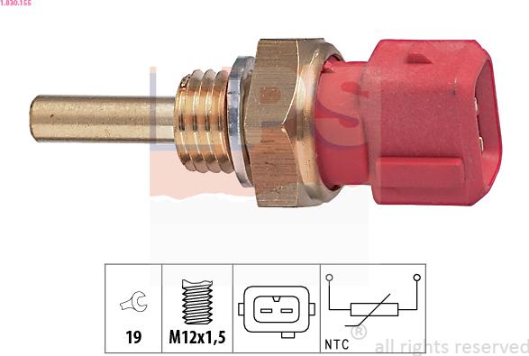 EPS 1.830.155 - Sonde de température, liquide de refroidissement cwaw.fr