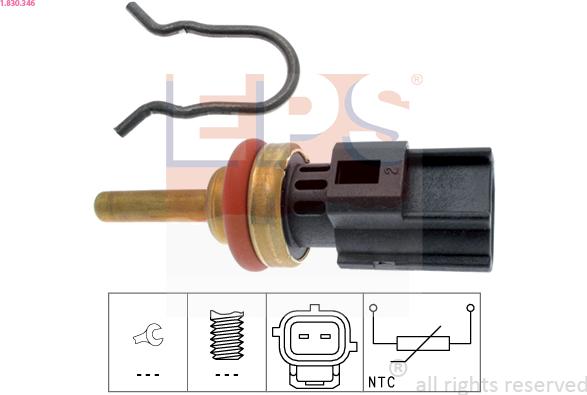 EPS 1.830.346 - Sonde de température, liquide de refroidissement cwaw.fr