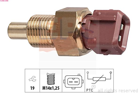 EPS 1.830.308 - Sonde de température, liquide de refroidissement cwaw.fr