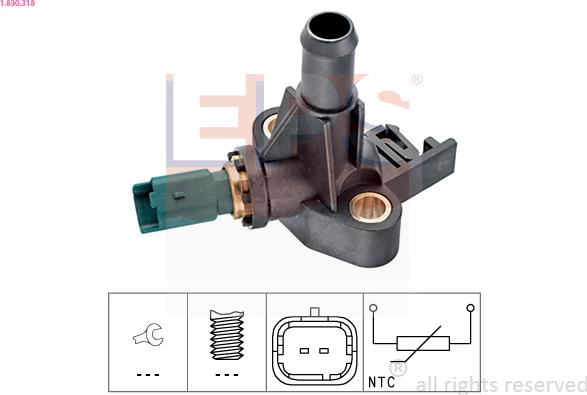 EPS 1.830.318 - Sonde de température, liquide de refroidissement cwaw.fr