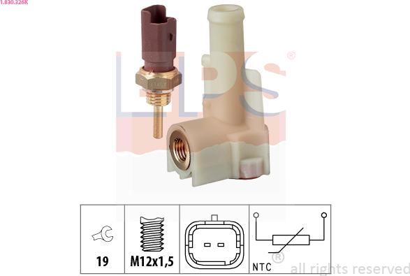 EPS 1.830.326K - Sonde de température, liquide de refroidissement cwaw.fr