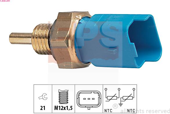 EPS 1.830.291 - Sonde de température, liquide de refroidissement cwaw.fr