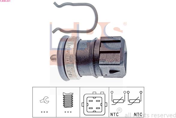 EPS 1.830.251 - Sonde de température, liquide de refroidissement cwaw.fr