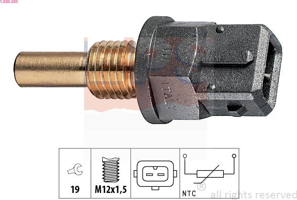 EPS 1.830.200 - Sonde de température, liquide de refroidissement cwaw.fr