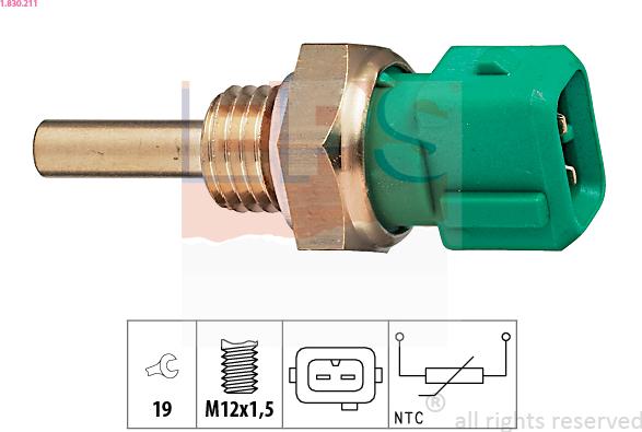 EPS 1.830.211 - Sonde de température, liquide de refroidissement cwaw.fr