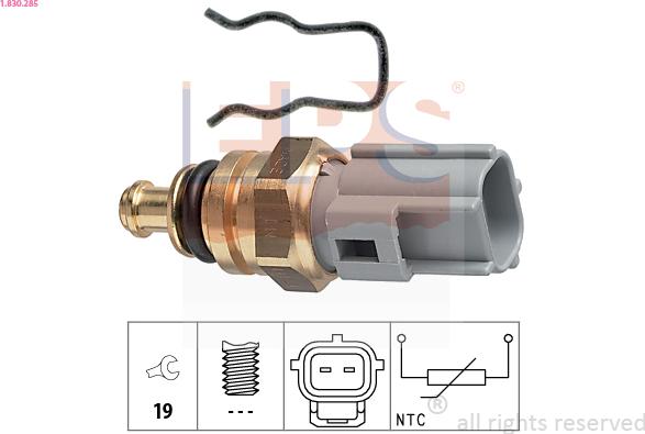 EPS 1.830.285 - Sonde de température, liquide de refroidissement cwaw.fr