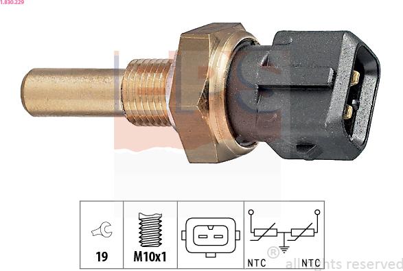 EPS 1.830.229 - Sonde de température, liquide de refroidissement cwaw.fr