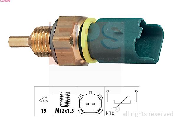 EPS 1.830.276 - Sonde de température, liquide de refroidissement cwaw.fr