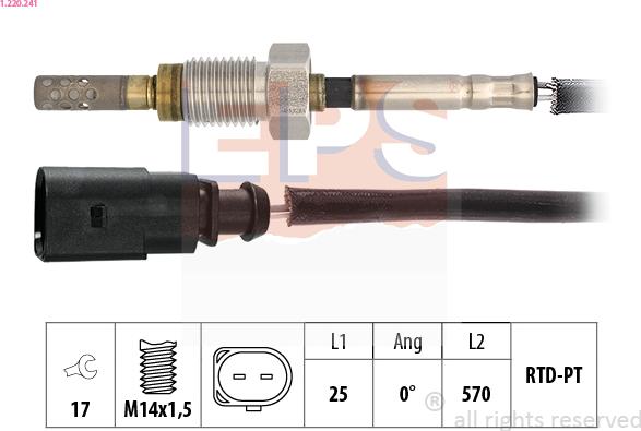 EPS 1.220.241 - Capteur, température des gaz cwaw.fr