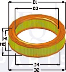 Equal Quality FA3076 - Filtre à air cwaw.fr