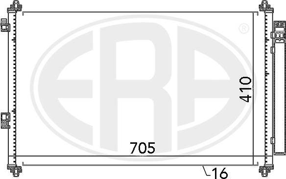 ERA 667057 - Condensateur, climatisation cwaw.fr