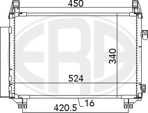 ERA 667087 - Condensateur, climatisation cwaw.fr