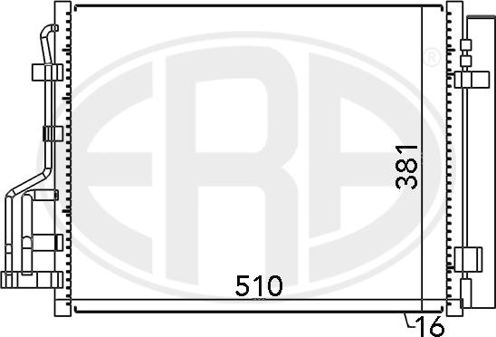 ERA 667122 - Condensateur, climatisation cwaw.fr