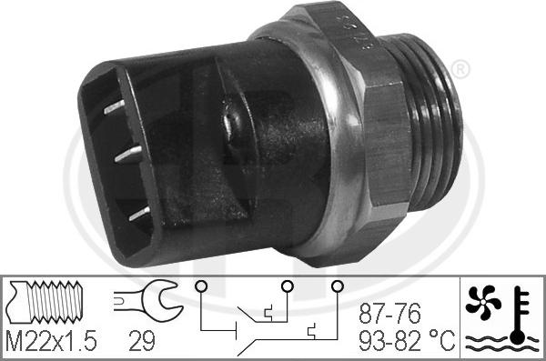 ERA 330212 - Interrupteur de température, ventilateur de radiateur cwaw.fr