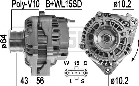 ERA 209580 - Alternateur cwaw.fr