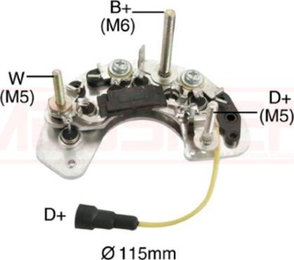 ERA 215508 - Pont de diodes, alternateur cwaw.fr