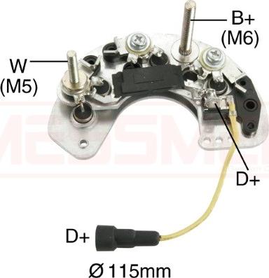 ERA 215502 - Pont de diodes, alternateur cwaw.fr