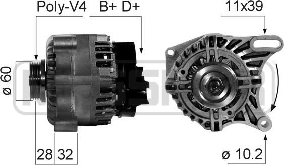 ERA 210666 - Alternateur cwaw.fr