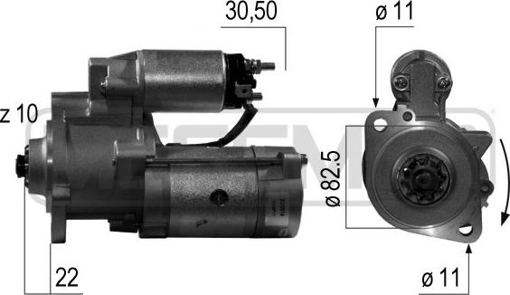 ERA 220514A - Démarreur cwaw.fr