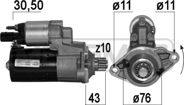 ERA 220665A - Démarreur cwaw.fr