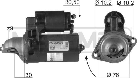 ERA 220153A - Démarreur cwaw.fr