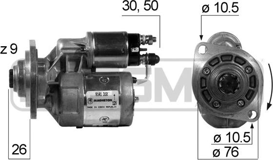 ERA 220160A - Démarreur cwaw.fr