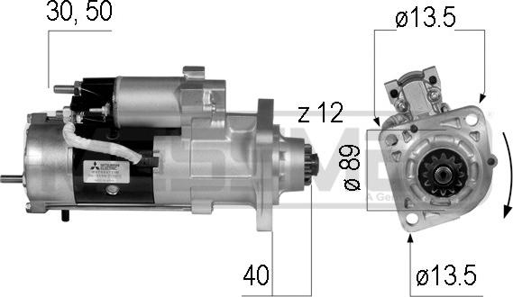 ERA 220224A - Démarreur cwaw.fr